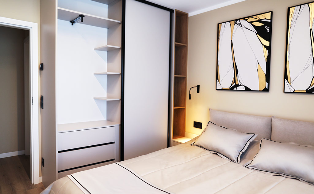 Lehmann Apartment 2 Zimmer ohne Balkon Schlafzimmer